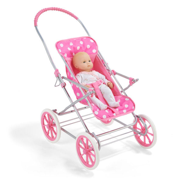 Just Like Mommy 3-in-1 Doll Pram/Carrier/Stroller - Pink/Polka Dots