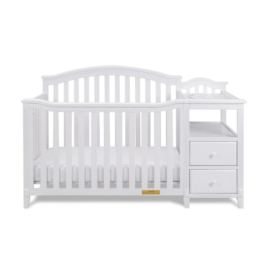 AFG Kali 4-in-1 Crib and Changer - White