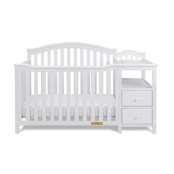 AFG Kali 4-in-1 Crib and Changer - White