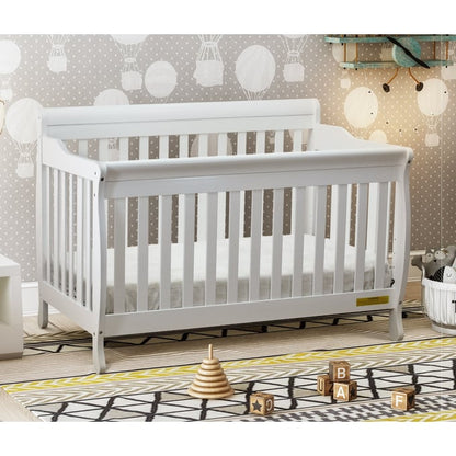 AFG Alice Convertible Crib w/ Toddler Rail White