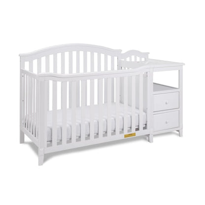 AFG Kali 4-in-1 Crib and Changer - White