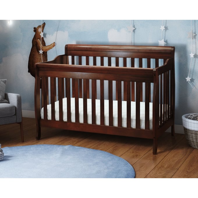 AFG Alice Convertible Crib w/ Toddler Rail Espresso