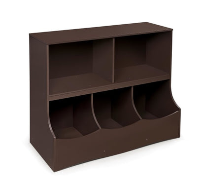 Multi-Bin Storage Cubby - Espresso