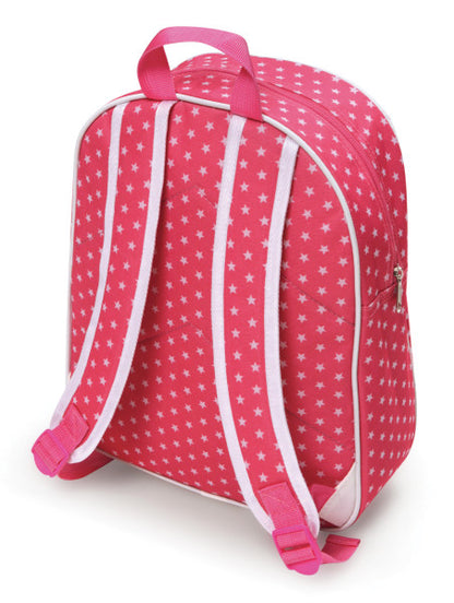 Doll Travel Backpack - Pink/Star