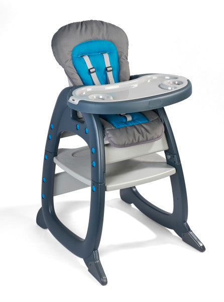 Envee II Baby High Chair with Playtable Conversion - Charcoal/Teal