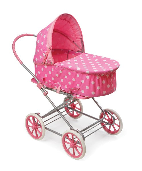 Just Like Mommy 3-in-1 Doll Pram/Carrier/Stroller - Pink/Polka Dots