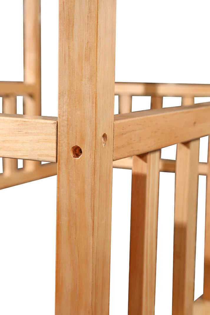 Montessori House Bedframe with Rails