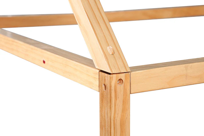 Montessori House Bedframe with Rails