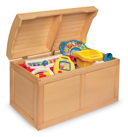 Hardwood Barrel Top Toy Chest - Natural