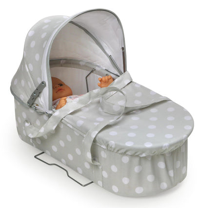 Just Like Mommy 3-in-1 Doll Pram/Carrier/Stroller - Gray/Polka Dots