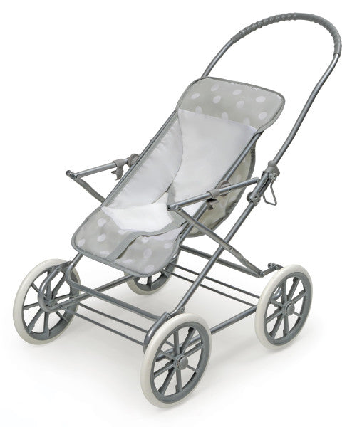 Just Like Mommy 3-in-1 Doll Pram/Carrier/Stroller - Gray/Polka Dots