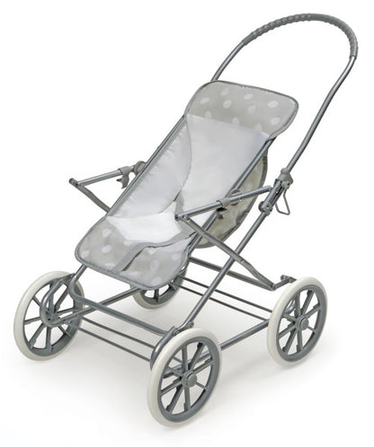 Just Like Mommy 3-in-1 Doll Pram/Carrier/Stroller - Gray/Polka Dots