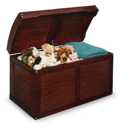 Hardwood Barrel Top Toy Chest - Cherry