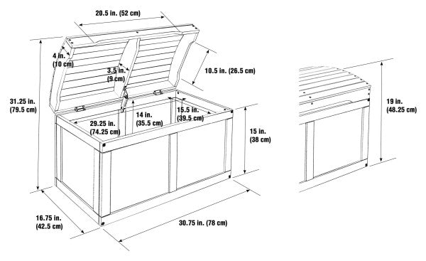 Hardwood Barrel Top Toy Chest - Natural