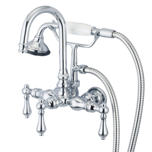 Vintage Classic 3.375 Inch Center Wall Mount Tub Faucet