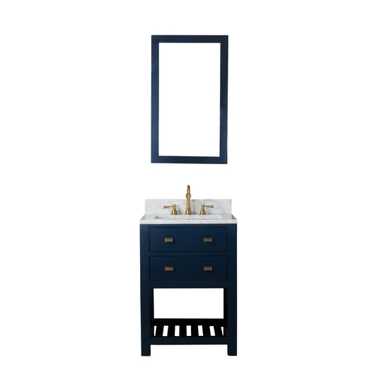 24 Inch Monarch Blue Single Sink Bathroom Vanity From The Madalyn Collection